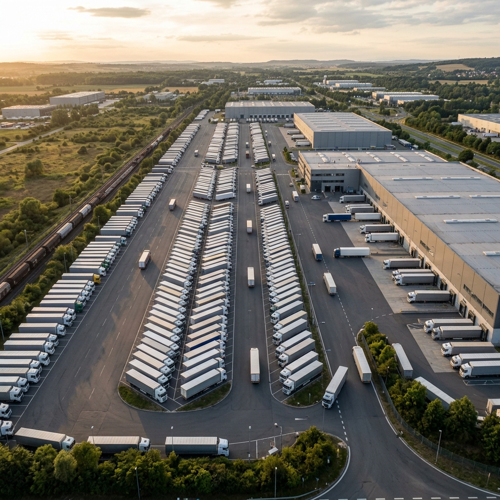 Evorange haulage trucks – Evorange Ltd logistics depot